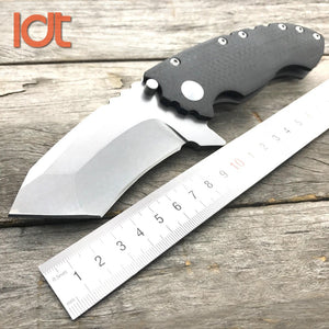 Direware Tank Folding Knife | D2 Steel Blade | Carbon Fiber Titanium Handle - Qatalyst