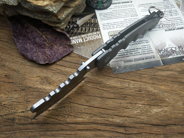 Tactical Razor Knife | Black | D2 Steel | Assisted Flip Action